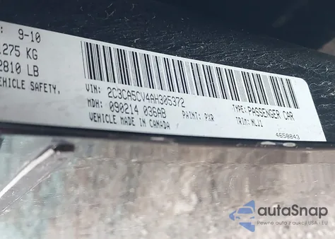 2010 Chrysler 300 Touring/Signature Series/Executive Series from USA, damaged, VIN 2C3CA5CV4AH305372